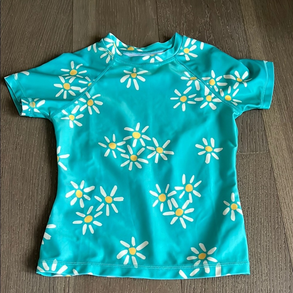 Tea Collection Floral Teal Top